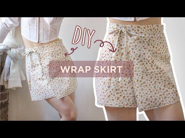 Wrap Skirt Tutorial and How to Draft Pattern | DIY Summer Skirt |  Beginner/Intermediate Project