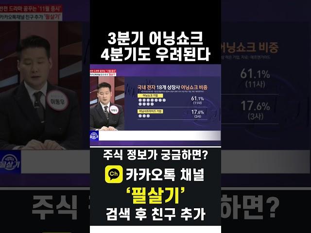3분기 증시 어닝쇼크 충격, 4분기에도 또 발생할 가능성 높다(20241101)