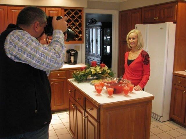 Betty's Christmas Punch Photo Shoot for Lexington Herald-Leader Newspaper
