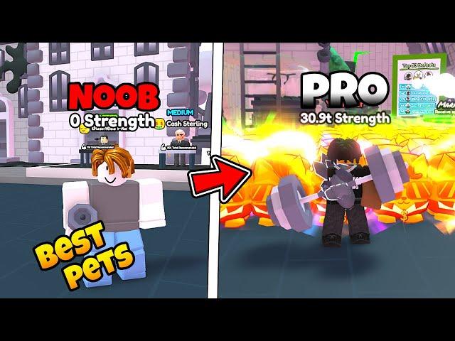 Noob To Pro With The BEST Pets In The Rewind Event [Arm Wrestling Simulator]