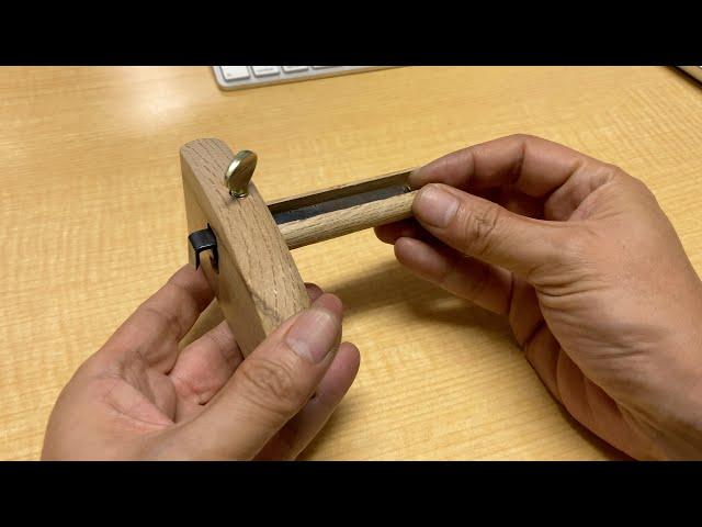 Setting up a Kama-Kehiki (Traditional Japanese Marking Gauge With Dual Blades) | 鎌毛引を仕立てる