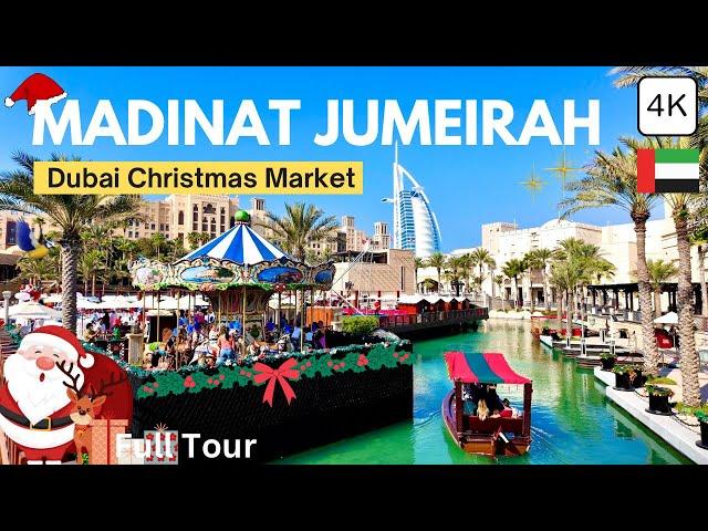 Dubai Christmas Market at Madinat Jumeirah  Festive Activities, Abra Tour, Attractions & More! 4K