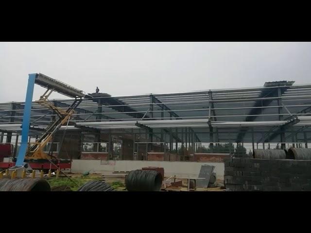 Huan Shen 1 # project, roof panel installation progress 60%