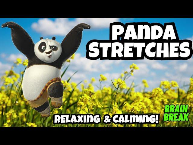 PANDA STRETCHES | CALMING MINDFULNESS MOVEMENT ACTIVITY FOR KIDS | YOGA FLEXIBILITY RELAXING