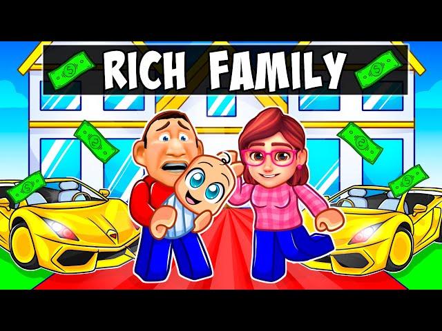 Having a RICH BABY FAMILY in Roblox!