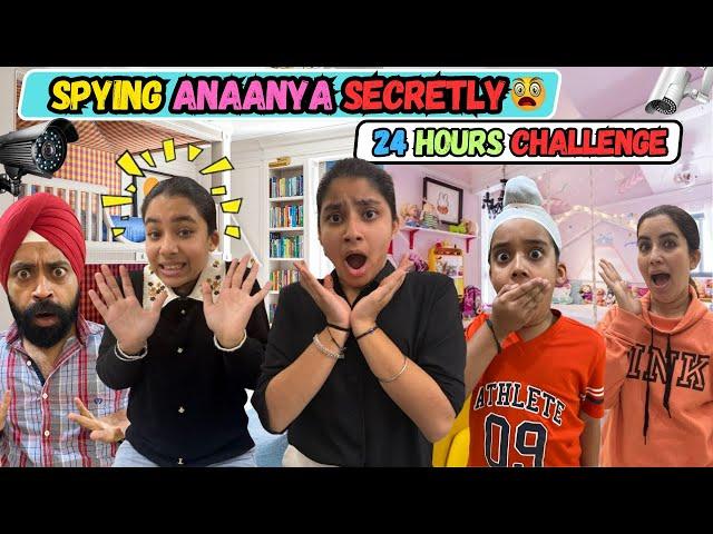 Spying Anaanya Secretly 24 Hours Challenge | Ramneek Singh 1313 | RS 1313 VLOGS