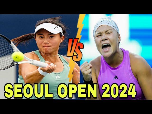 Diana Shnaider vs Carole Zhao Full Highlights | Seoul Open 2024