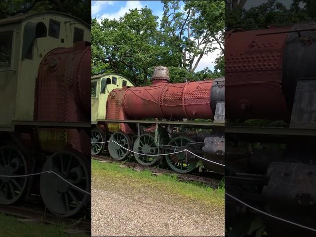 Steam Train Locomotive in the Entrance to Bressingham Steam Museum - Near Diss in Norfolk