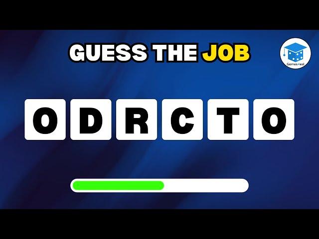 Jobs And Occupations Game - Unscramble Words