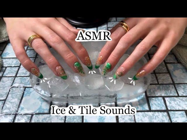 ASMR Ice & Tile Sounds! No Talking