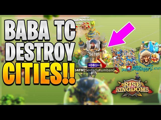 BABA TC Zeroes Cities with 1412 Most Powerful Player [ How Many Burning? ] | Rise of Kingdoms