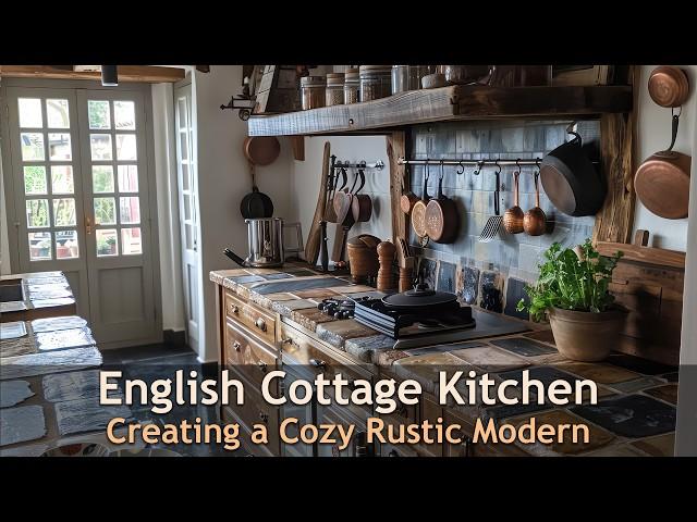 Cozy and Timeless: Rustic Modern English Cottage Kitchen Inspiration