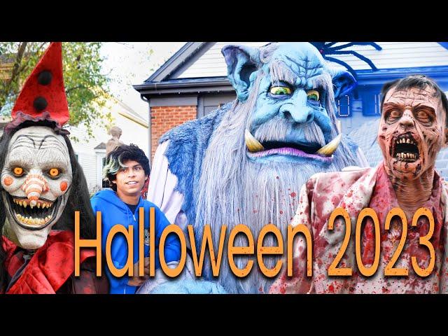 Epic Halloween 2023 Yard Display | Lehman Manor Daytime Walkthrough