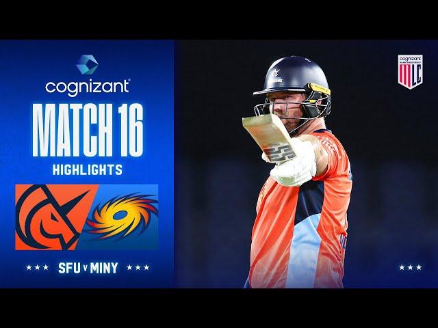 Cognizant Major League Cricket Game 16 Highlights | San Francisco Unicorns vs MI New York