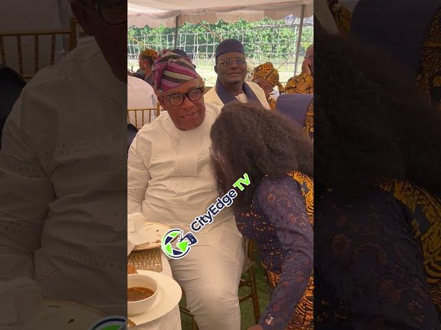 VETERAN ACTOR ADEBAYO SALAMI OGA BELLO AT KUNLE & AREMU AFOLAYAN LATE MOM BURIAL