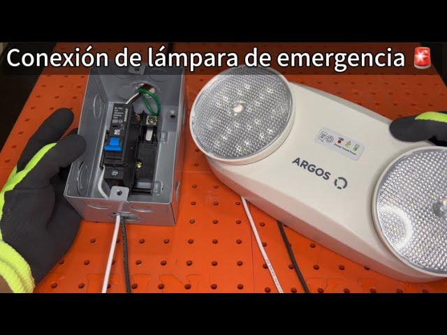 Como conectar una lámpara de emergencia 