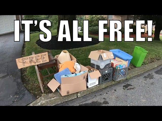 Trash Picking Rich Neighborhood Found a FREE Pile! Ep. 318