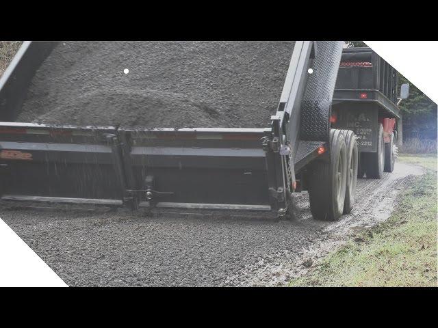 Dumping 30+ Tons of Gravel - Maxey 7x14 Dump Trailer