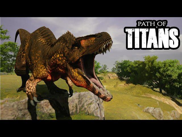 Surviving as Acrocanthosaurus! - Path of Titans