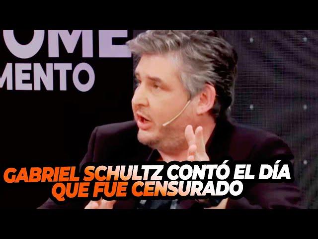 Gabriel Schultz recordó el día que fue censurado en un programa de televisión