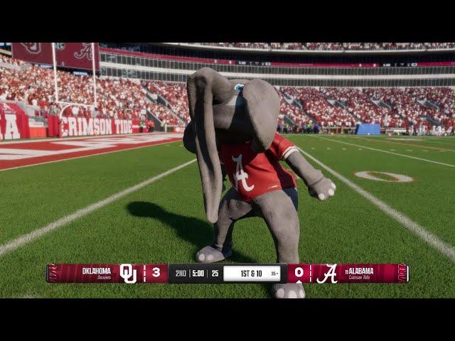 College Football 25 | Oklahoma vs Alabama | NCAA Gameplay PS5