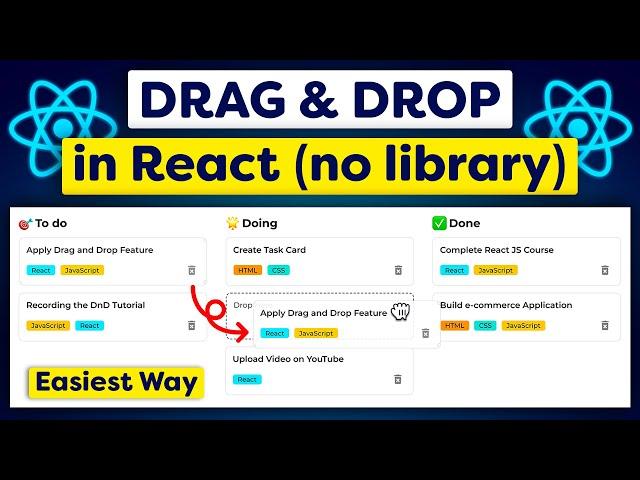 Multiple List Drag and Drop in React [Easiest Way]