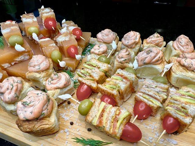 THREE SNACKS ON THE FESTIVE TABLE!!! Simply and easily!