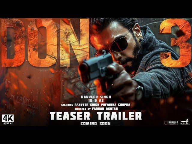 DON 3 - Official Trailer | Ranveer Singh, Shah Rukh Khan, Priyanka Chopra | December 2025 | Fanmade