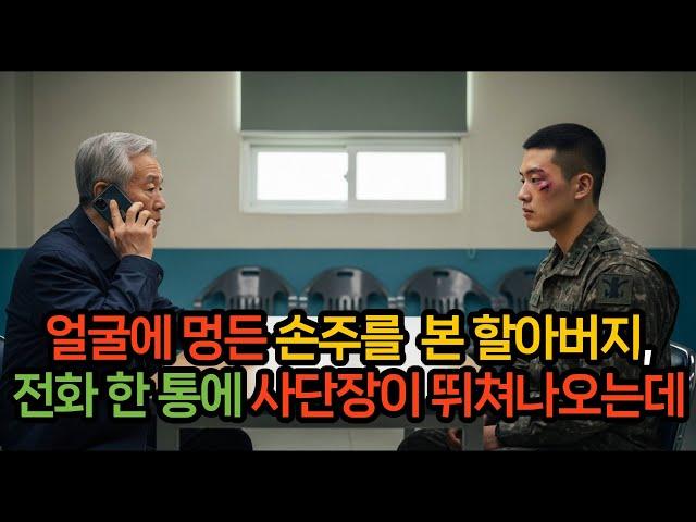 면회 나와 얼굴에 멍든 손주를 본 할아버지, 전화 한 통으로 부대 초토화.