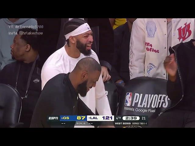 Tristan Thompson gets the entire Lakers bench going BONKERS after THE JAM!