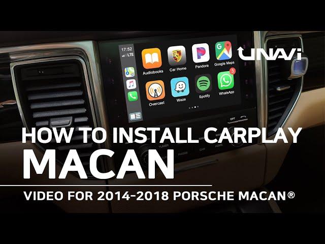 How to install APPLE CARPLAY / ANDROID AUTO for Porsche Macan 2016, 2017, 2018