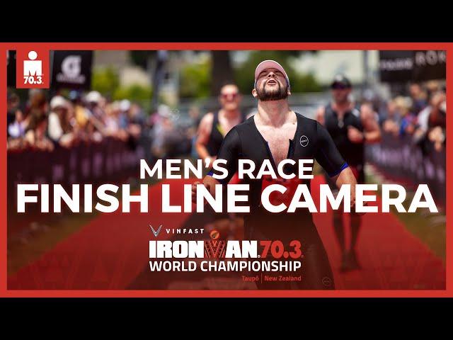 Men's Finish Line Camera | 2024 VinFast IRONMAN 70.3 World Championship, Taupō