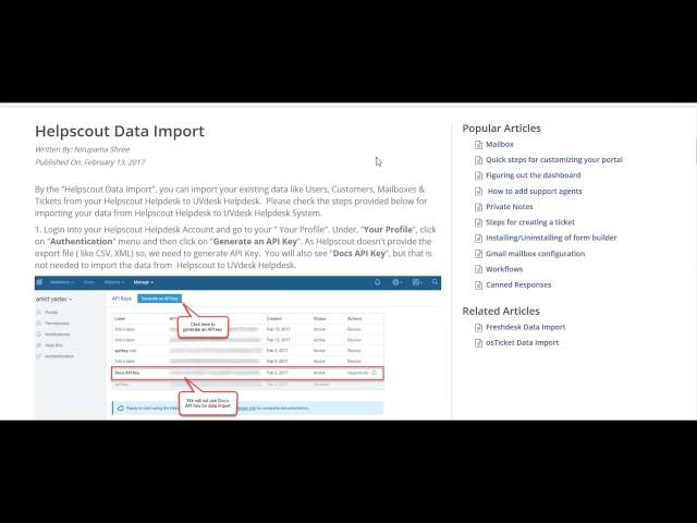 Helpscout Data Import