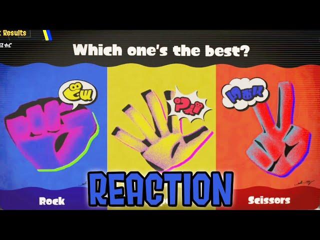 RESULTS REACTION: Rock VS Paper VS Scissors Splatoon 3 Splatfest DEMO