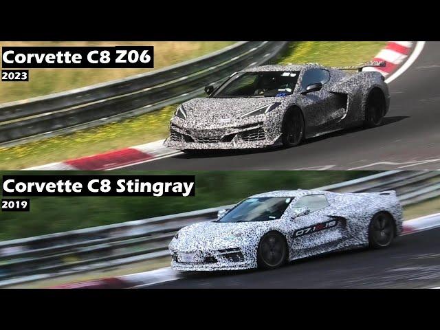 Corvette C8 ZO6 vs. Corvette C8 Stingray | Sound Comparison at the Nurburgring