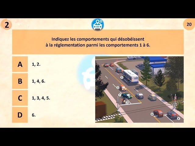 Examen théorique saaq Québec 2023 - Sécurité routière au Canada  Permis de conduire Quebec test 2