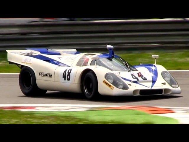 Porsche 917K Flat-12 Pure Engine Sound - In Action on Track