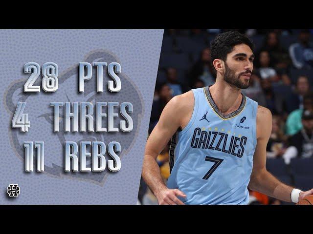 Santi Aldama 28 pts 4 threes 11 rebs vs Nuggets 24/25 season