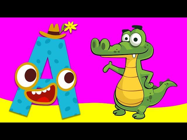 A for Alligator | Alphabet Phonics and Animals for Kids