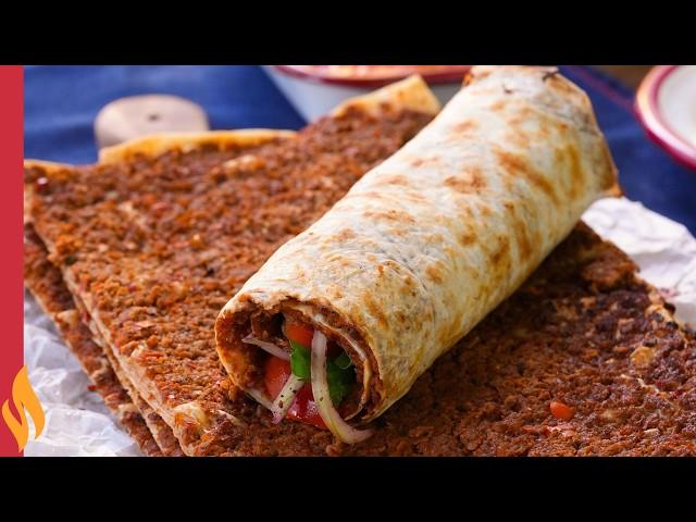 The Easiest Lahmacun Recipe  Lahmacun from Ready-made Yufka 