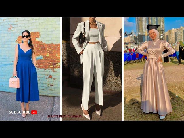 CHIC GRADUATION OUTFIT IDEAS FOR SUMMER #graduations, #outfitideas #summerevents #womenfashion2023