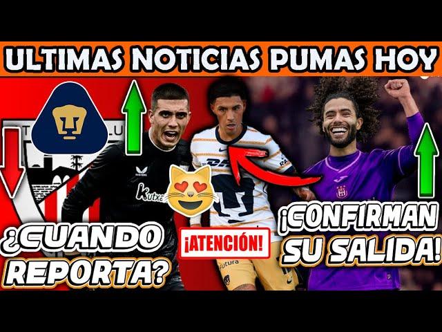  ULTIMA HORA FILTRAN LLEGADA DE PADILLA PUMAS! CONFIRMAN SALIDA DEL CHINO BELGICA! BUENAS NOTICIAS