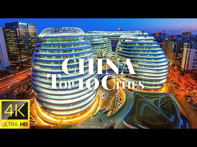 Cities of China  in 4K 60FPS HDR ULTRA HD Drone Video