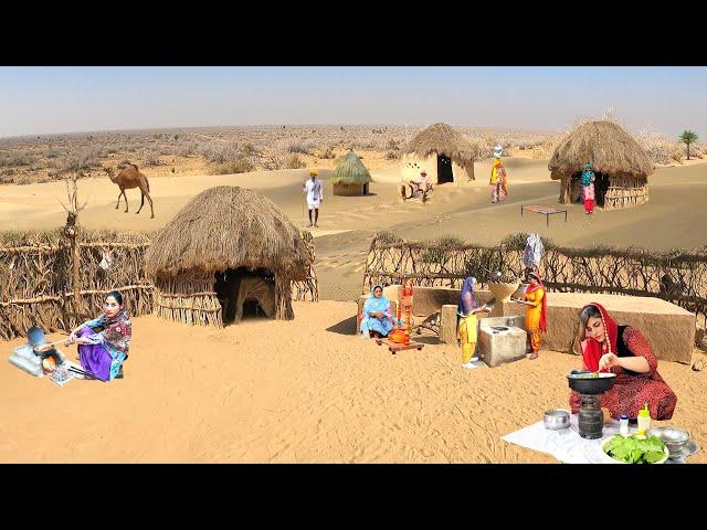 Desert Women Morning Routine Pakistan | Village Life Pakistan | Traditional Desert Village Food