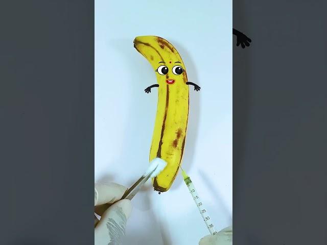 Worms in Banana Need Emergency Surgery #jidoodle #fruitsurgery #foodsurgery
