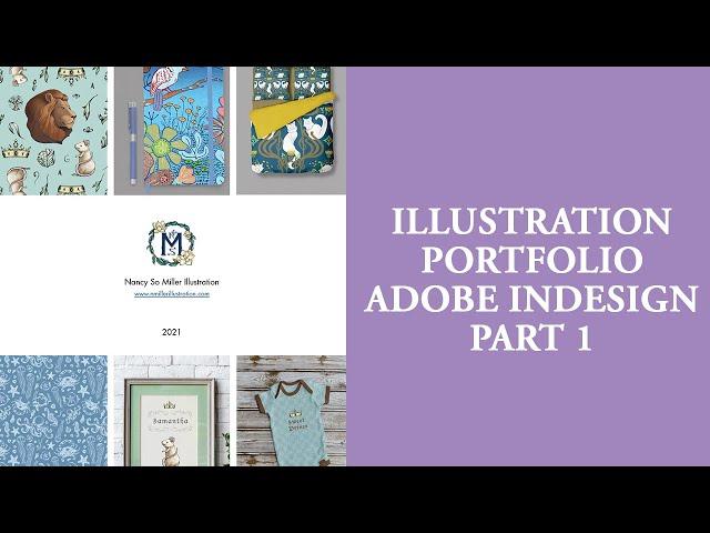 01 Introduction to creating an Illustrator Portfolio in Adobe Indesign for Beginners Part 01