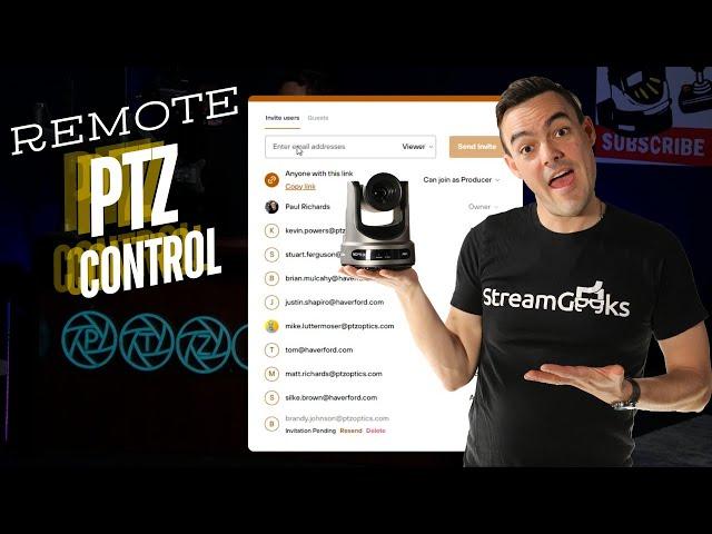 Remote PTZ Camera Control - vMix Remote Production Workflow