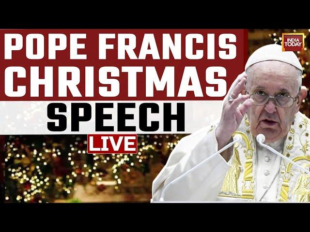 Pope Francis Urbi Et Orbi Christmas Speech LIVE | Pope Francis Christmas Message In Vatican