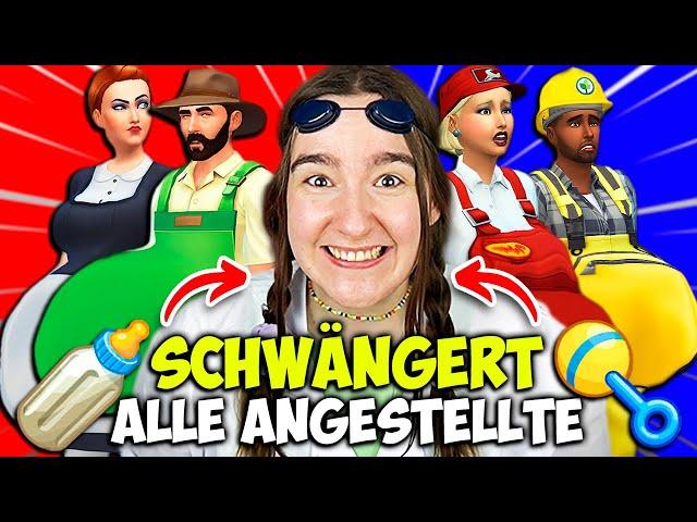 Sims 4 ABER was passiert, wenn man ALLE ANGESTELLTE schwängert?!  Nesmeralda