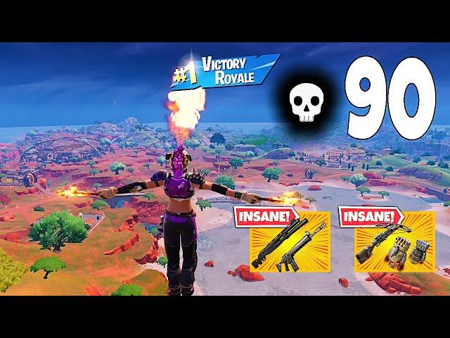 90 Elimination Solo Vs Squads "Zero Build" Gameplay Wins (Fortnite chapter 5)